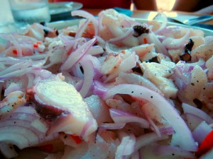 Ceviche de pescado