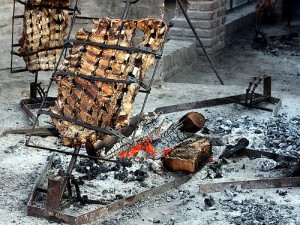 La preparazione dell'asado in Argentina