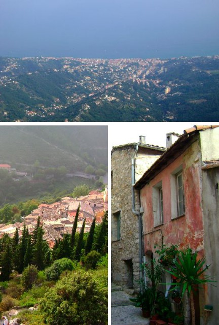 Sainte-Agnès: la vista dalla terrazza de Le Righi, una veduta e uno scorcio di questo piccolo gioiello di Provenza a 20 minuti dall'Italia