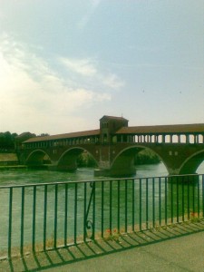 Pavia, il ponte coperto sul Ticino